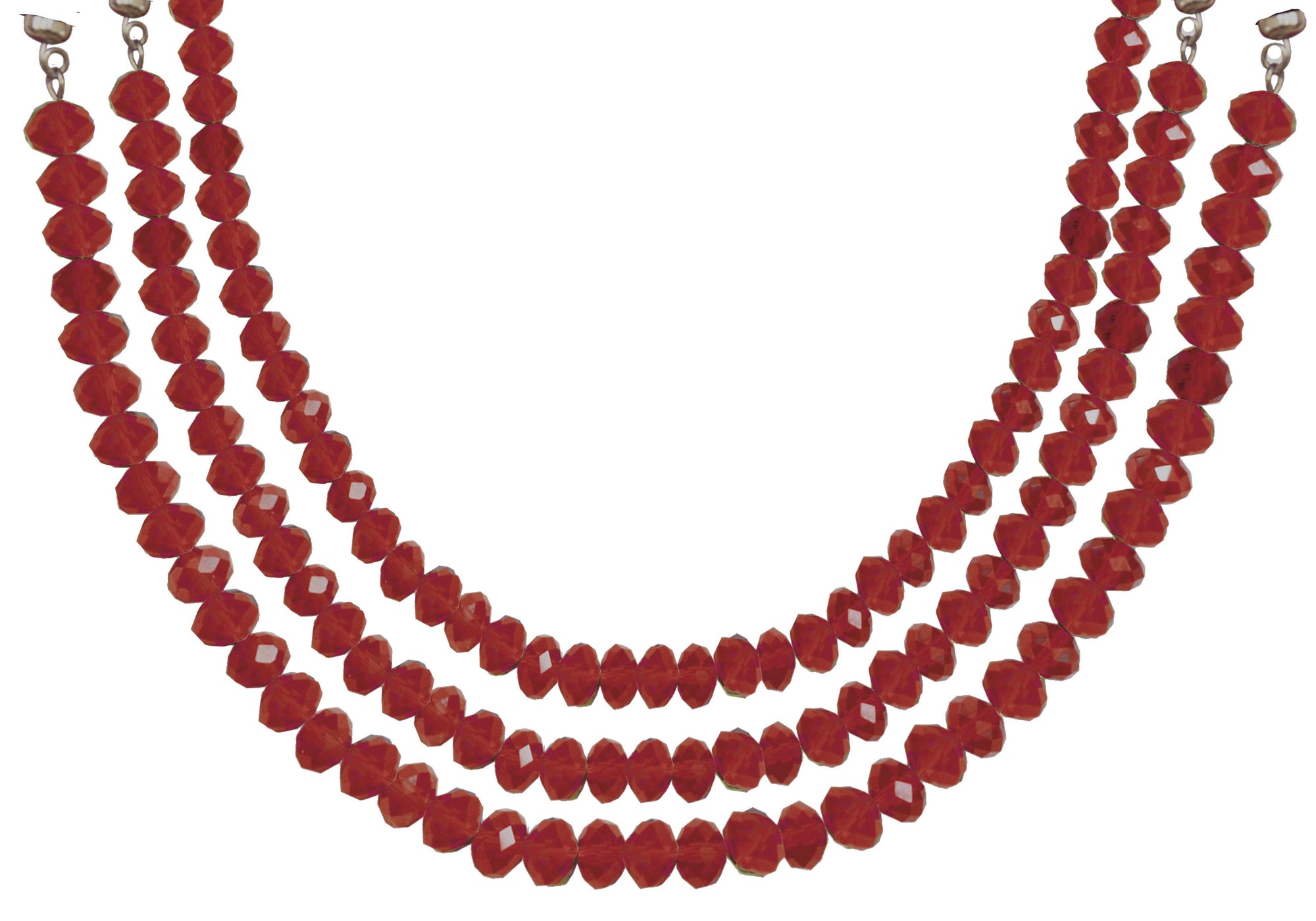 12" RED CRYSTAL BEAD MAGNETIC CHANDELIER GARLAND (Set/3) - MagTrim Designs LLC