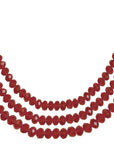 12" RED CRYSTAL BEAD MAGNETIC CHANDELIER GARLAND (Set/3) - MagTrim Designs LLC