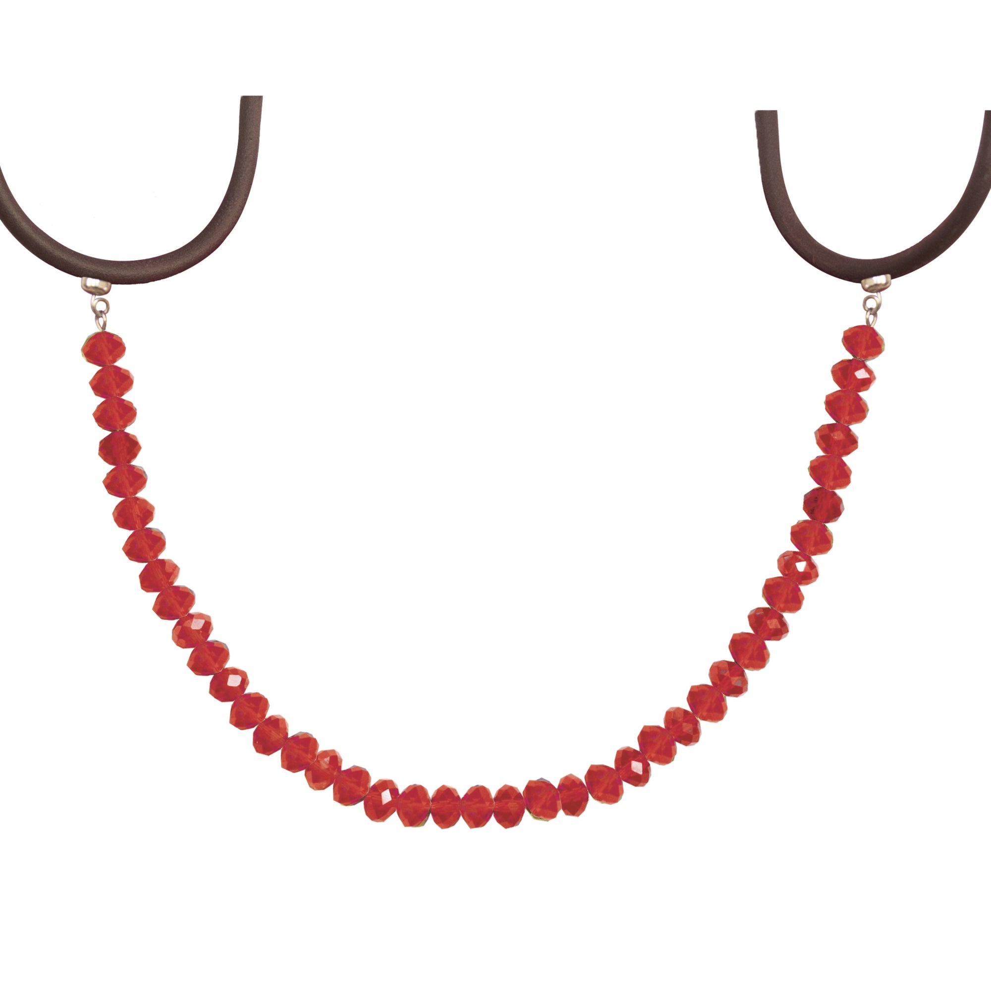12" RED CRYSTAL BEAD MAGNETIC CHANDELIER GARLAND (Set/3) - MagTrim Designs LLC