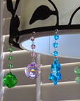 4 x 30mm Pink Faceted Ball Trimkit magnetic chandelier crystal