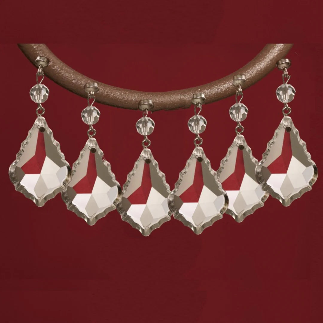 4", 3", 2.5" CLEAR TRADITIONAL CRYSTAL PENDALOGUE - 3 Sizes Available - Magnetic Chandelier Crystal