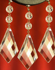 3.5" CRYSTAL TWIST DROP Magnetic Chandelier Crystal TrimKit® (Box of 3) Chandelier Crystals | Magnetic Crystals | Lamp Crystals MagTrim (441960240)