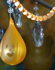 JACK-O'-LANTERN (Set/1) OR (Set/3) MAGNETIC HALLOWEEN CHANDELIER ORNAMENT