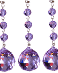 4 x 30mm LAVENDER FACETED BALL (Box of 3) Magnetic Chandelier Crystal TrimKit® - MagTrim Magnetic Ornaments LLC