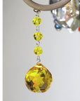 4 x 30mm YELLOW FACETED BALL (Box of 3) Magnetic Chandelier Crystal TrimKit® - MagTrim Magnetic Ornaments LLC