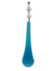 4.5" LIGHT BLUE TEAR DROP (Box of 3) Magnetic Chandelier Crystal TrimKit® - MagTrim Designs LLC