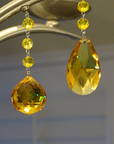 4 x 30mm Yellow Faceted Ball Trimkit magnetic chandelier crystal