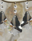 5" CLEAR "BUTTERFLY" PENDALOGUE Magnetic Chandelier Crystal (Box of 3) - MagTrim Designs LLC