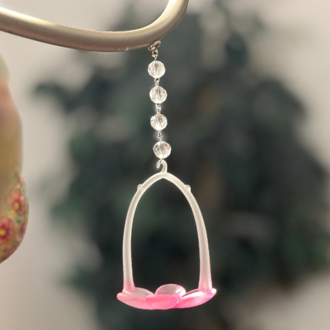Pink Lily Votive Holder (Box of 3) MAGNETIC ORNAMENT - Magnetic Chandelier Accessory TrimKit®