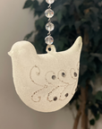 CLEAR FROSTED GLASS CHICK (Box of 1) MAGNETIC ORNAMENT - Magnetic Chandelier Ornament