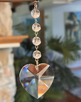 40mm CLEAR CRYSTAL HEART (Box of 3) Magnetic Chandelier Crystal