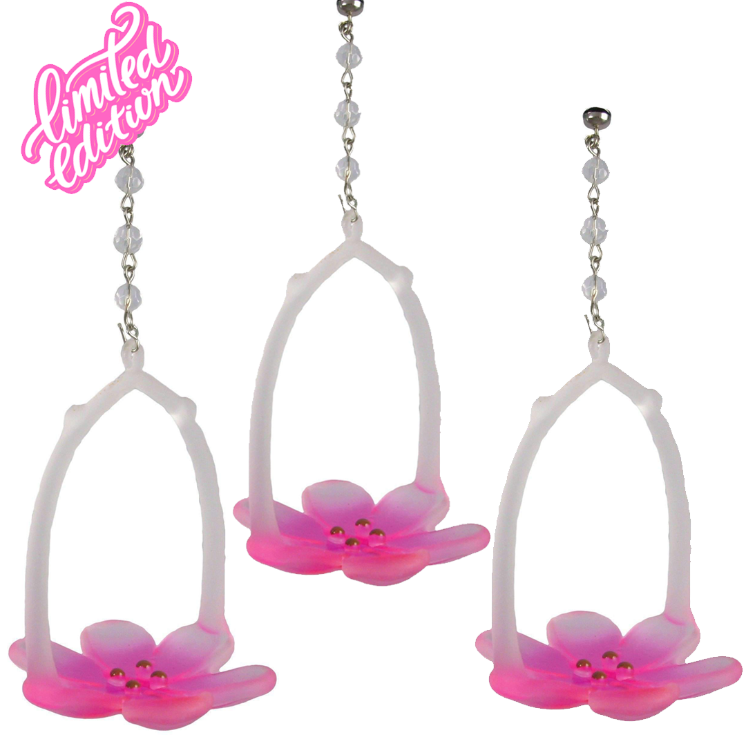 Pink Lily Votive Holder (Box of 3) MAGNETIC ORNAMENT - Magnetic Chandelier Accessory TrimKit®