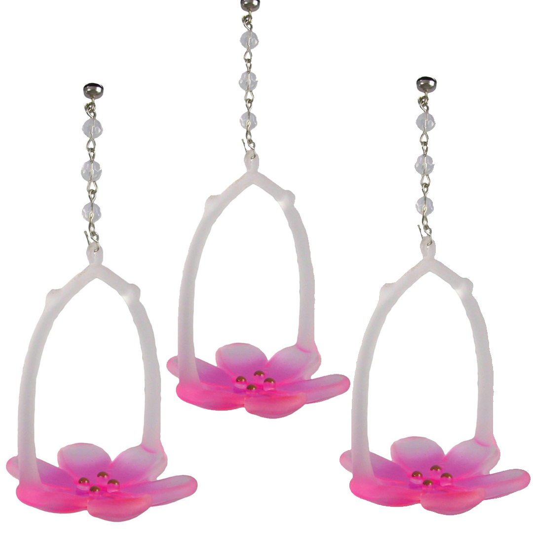 Pink Lily Votive Holder (Box of 3) MAGNETIC ORNAMENT - Magnetic Chandelier Accessory TrimKit®