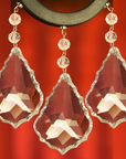 5" CLEAR TRADITIONAL PENDALOGUE (Set/3) Magnetic Chandelier Crystal