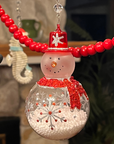 RED/WHTE SNOWMAN (Set/3) or (Set/1) MAGNETIC CHANDELIER ORNAMENT