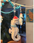 HOLIDAY SEAHORSE (Set/1) MAGNETIC CHANDELIER ORNAMENT