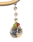 40 mm HOLIDAY CRYSTAL BALL (Set/3) MAGNETIC CHANDELIER ORNAMENT