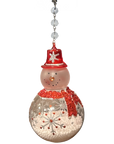 RED/WHTE SNOWMAN (Set/3) or (Set/1) MAGNETIC CHANDELIER ORNAMENT