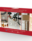 2.5" CLEAR GLASS TEARDROP Magnetic Chandelier Crystal (Set/3)