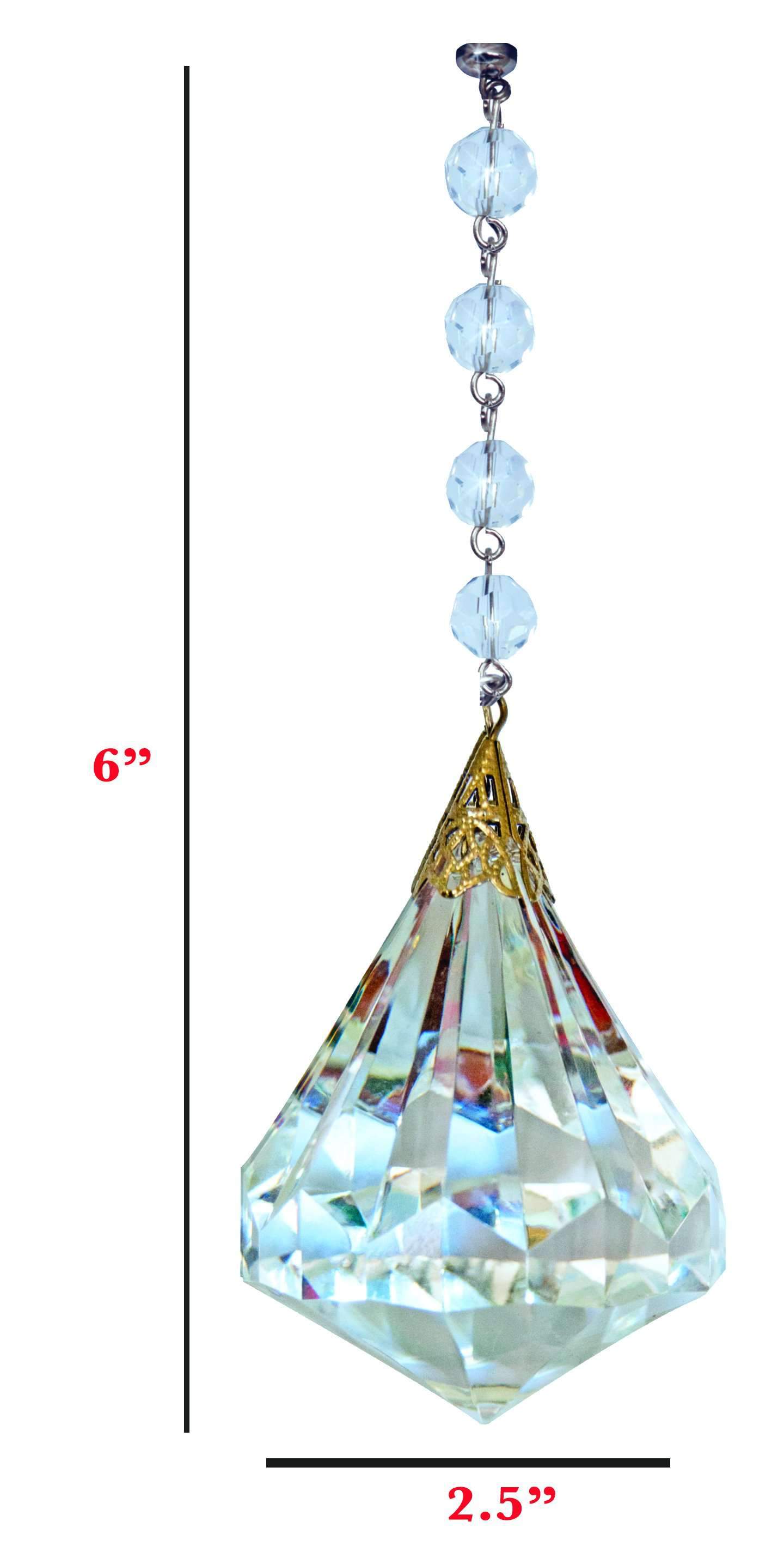 ACRYLIC DIAMOND Magnetic Chandelier Crystal TrimKit® (Box of 3) Chandelier Crystals | Magnetic Crystals | Lamp Crystals MagTrim (7769780176)