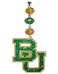 Baylor University - Logo Bling (set of 3) MAGNETIC ORNAMENT - MagTrim Designs LLC