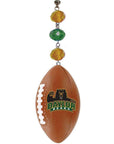 Baylor University - Logo FOOTBALL (set of 3) MAGNETIC ORNAMENT - MagTrim Magnetic Ornaments LLC