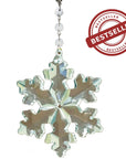 CLEAR CRYSTAL SNOWFLAKE (Set/3) MAGNETIC CHANDELIER ORNAMENT - MagTrim Designs LLC