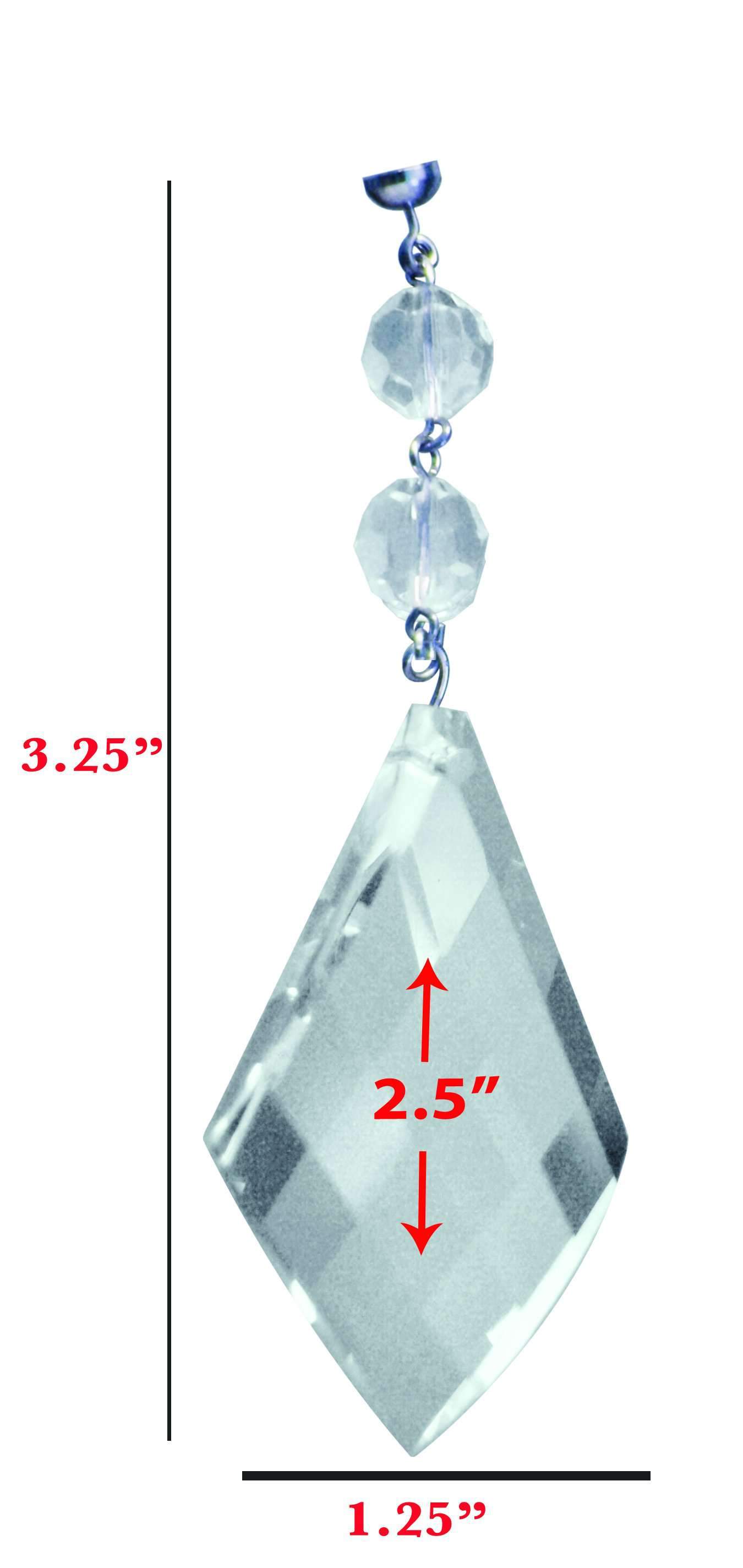 CRYSTAL TWIST DROP Magnetic Chandelier Crystal TrimKit® (Box of 3) Chandelier Crystals | Magnetic Crystals | Lamp Crystals MagTrim (441960240)