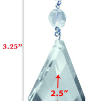 CRYSTAL TWIST DROP Magnetic Chandelier Crystal TrimKit® (Box of 3) Chandelier Crystals | Magnetic Crystals | Lamp Crystals MagTrim  (441960240)