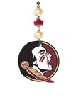 Florida State University -LOGO ACRYLIC (set of 3) MAGNETIC ORNAMENT - MagTrim Magnetic Ornaments LLC