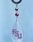 Florida State University - Logo Crystal - MAGNETIC ORNAMENT - MagTrim Magnetic Ornaments LLC