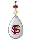 Florida State University - Logo Crystal - MAGNETIC ORNAMENT - MagTrim Magnetic Ornaments LLC
