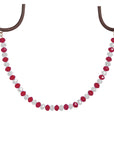 HOLIDAY CHANDELIER MAKEOVER KIT - (3) Candy Cane + (3) 12" Red/White Crystal Garland Chandelier Crystals | Magnetic Crystals | Lamp Crystals MagTrim