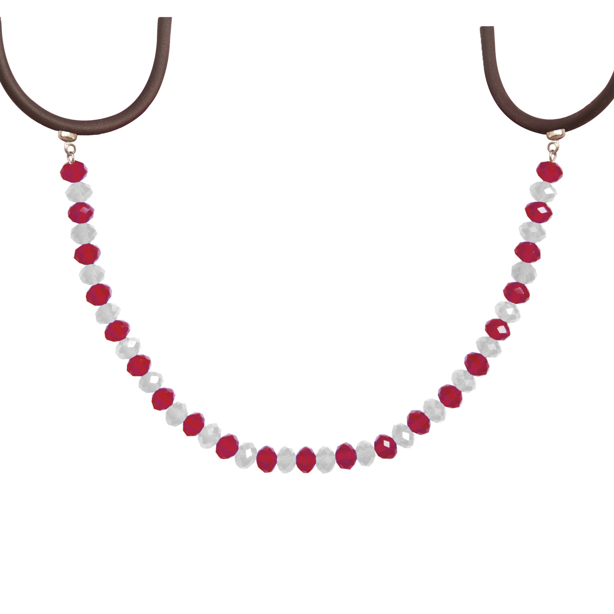HOLIDAY CHANDELIER MAKEOVER KIT - (3) Candy Cane + (3) 12" Red/White Crystal Garland Chandelier Crystals | Magnetic Crystals | Lamp Crystals MagTrim