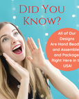 HOLIDAY CHANDELIER MAKEOVER KIT - (3) Gold Glitter Sleigh + (3) 12" Red/Gold Garland Chandelier Crystals | Magnetic Crystals | Lamp Crystals MagTrim