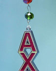 Logo Bling - Alpha Chi Omega - Magnetic Ornament (Set of 3) - MagTrim Magnetic Ornaments LLC