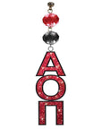 Logo Bling - Alpha Omicron Pi - (Set of 3) - MAGNETIC ORNAMENT - MagTrim Designs LLC