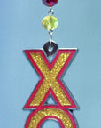 Logo Bling - Chi Omega (Set of 3) MAGNETIC ORNAMENT - MagTrim Magnetic Ornaments LLC