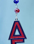 Logo Bling - Delta Gamma (Set of 3) MAGNETIC ORNAMENT - MagTrim Magnetic Ornaments LLC