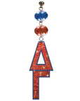 Logo Bling - Delta Gamma (Set of 3) MAGNETIC ORNAMENT - MagTrim Magnetic Ornaments LLC