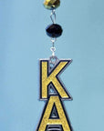 Logo Bling - Kappa Alpha Theta (Set of 3) MAGNETIC ORNAMENT - MagTrim Magnetic Ornaments LLC