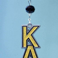 Logo Bling - Kappa Alpha Theta (Set of 3) MAGNETIC ORNAMENT - MagTrim Designs LLC
