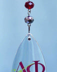 Logo Crystal - Badge- Alpha Phi (Set of 3) MAGNETIC ORNAMENT - MagTrim Magnetic Ornaments LLC