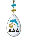 Logo Crystal - Badge- Delta Delta Delta (Set of 3) - MagTrim Magnetic Ornaments LLC