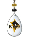 Logo Crystal - Badge- Kappa Alpha Theta (Set of 3) - MagTrim Magnetic Ornaments LLC