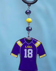 Louisiana State University - Jersey - MAGNETIC ORNAMENT (SET/3) - MagTrim Magnetic Ornaments LLC