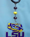Louisiana State University - Logo Acrylic - MAGNETIC ORNAMENT (SET/3) - MagTrim Magnetic Ornaments LLC