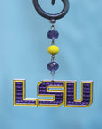 Louisiana State University - Logo Bling - MAGNETIC ORNAMENT (SET/3) - MagTrim Magnetic Ornaments LLC