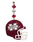 Mississippi State University - Helmet (set of 3) MAGNETIC ORNAMENT - MagTrim Magnetic Ornaments LLC