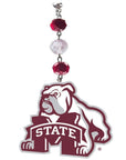 Mississippi State University - Logo Acrylic (set of 3) MAGNETIC ORNAMENT - MagTrim Magnetic Ornaments LLC